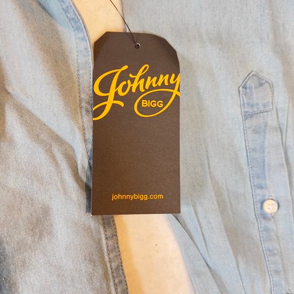 Johnny Bigg Grayson Denim Button Shirt Men 2XL New JB. Originals Weekend Comfort - Picture 5 of 11